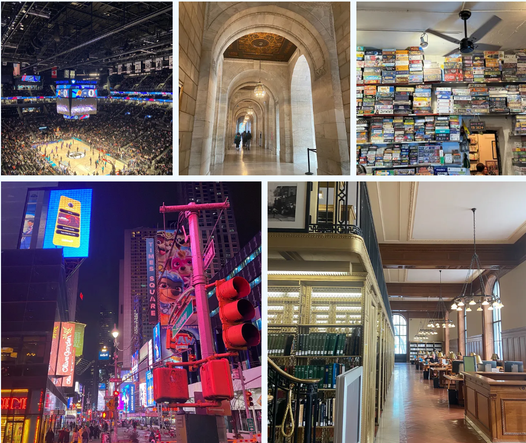 Places in New York City I visited with friends and my sister!